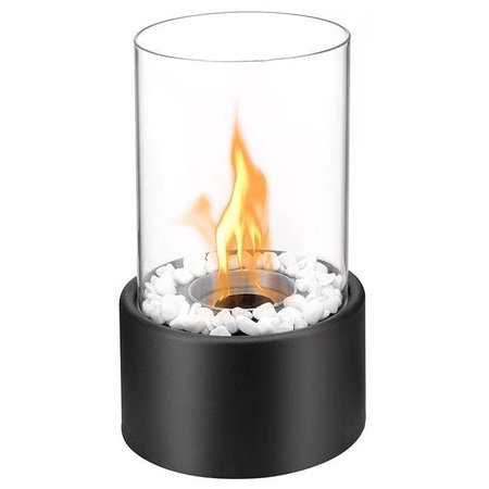 REGAL FLAME Regal Flame ET7001BLK Eden Ventless Tabletop Portable Bio Ethanol Fireplace in Black ET7001BLK